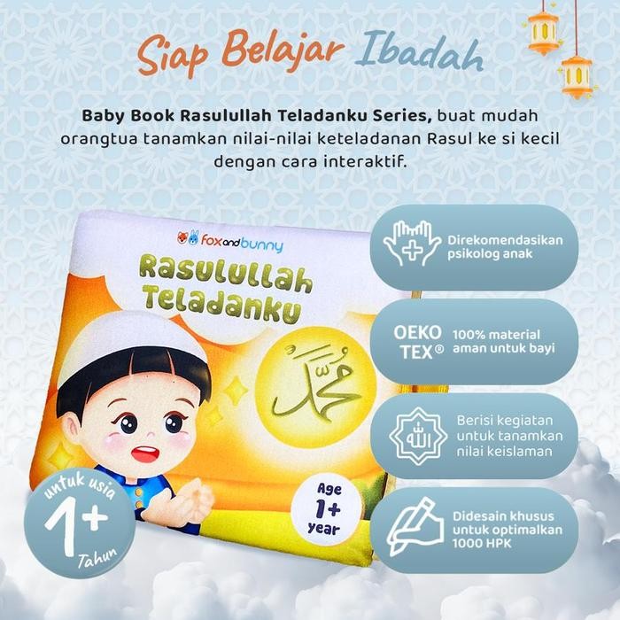 Fox and Bunny - Baby Book Islami Tauhid series - Buku Edukasi Bayi Anak Islami Premium - Lavie baby