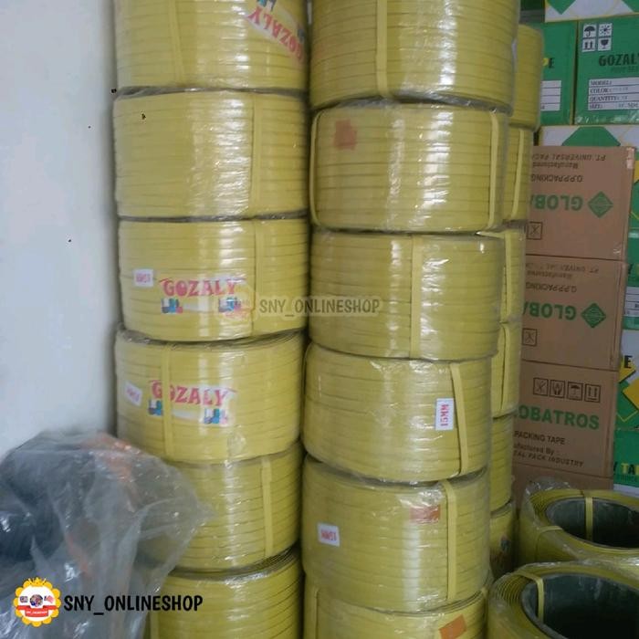 TALI STRAPPING BAND / STRAPING / STRAPPING BAND KUNING 15MM 8KG GOZALY