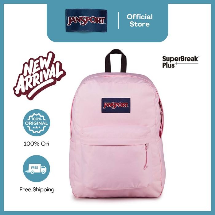 JanSport Tas Ransel / Backpack / Daypack / Superbreak Plus Pink Ice