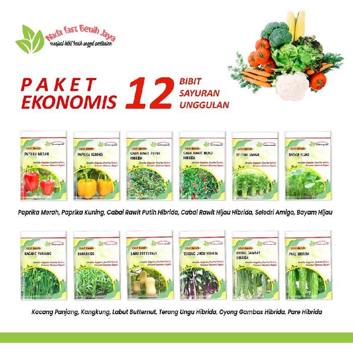 Terlaris Bibit sayuran benih paket lengkap - bibit biji sayuran SALE