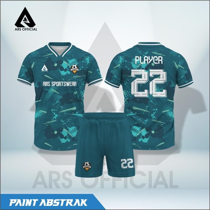 0k9y- Jersey Futsal & Jersey Sepak Bola Printing Ars Paint Abstrak