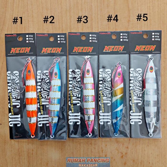 Metal Jig Tornado Neon Set Assist / Umpan Jigging / Umpan Mainan / Umpan Pancing (TERBAIK) (TERBARU)