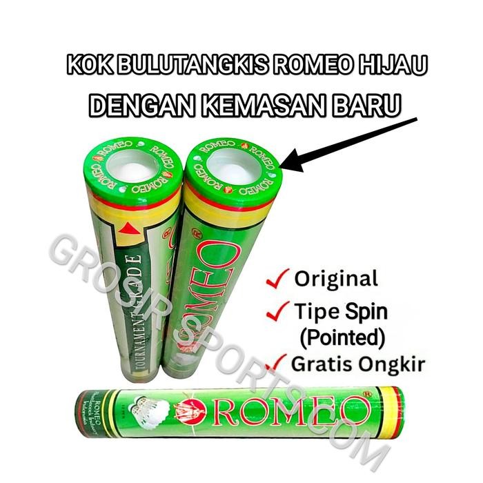 KOK /SHUTTLECOCK ROMEO HIJAU ORIGINAL