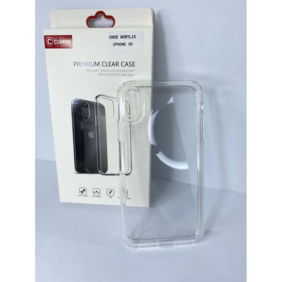 Iphone XR - Copper Acrylic Bening / Clear Hard Case Casing