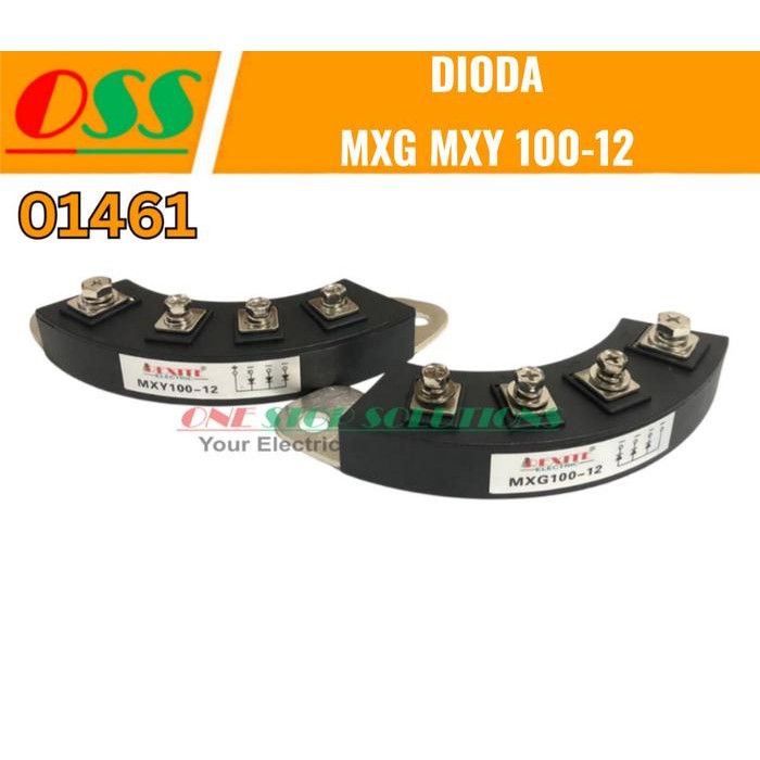 Dioda Mxy Mxg 100-12 100A 4 Pin 4 Baut 136Mm 1 Set Untuk Dinamo Genset