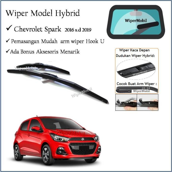 Wiper Hybrid Chevrolet Spark 2016 2017 2018 2019