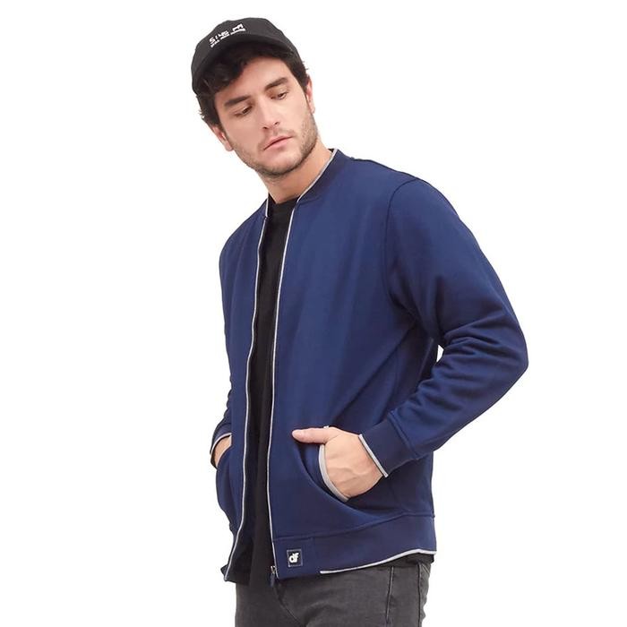 d&f Jaket pria bomber - Navy