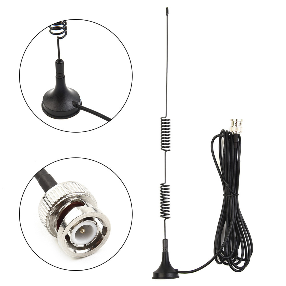 VHF UHF Ham Radio Antenna Amateur Radio Mobile Radio Scanner Antenna BNC Base Mounting Car Antenna