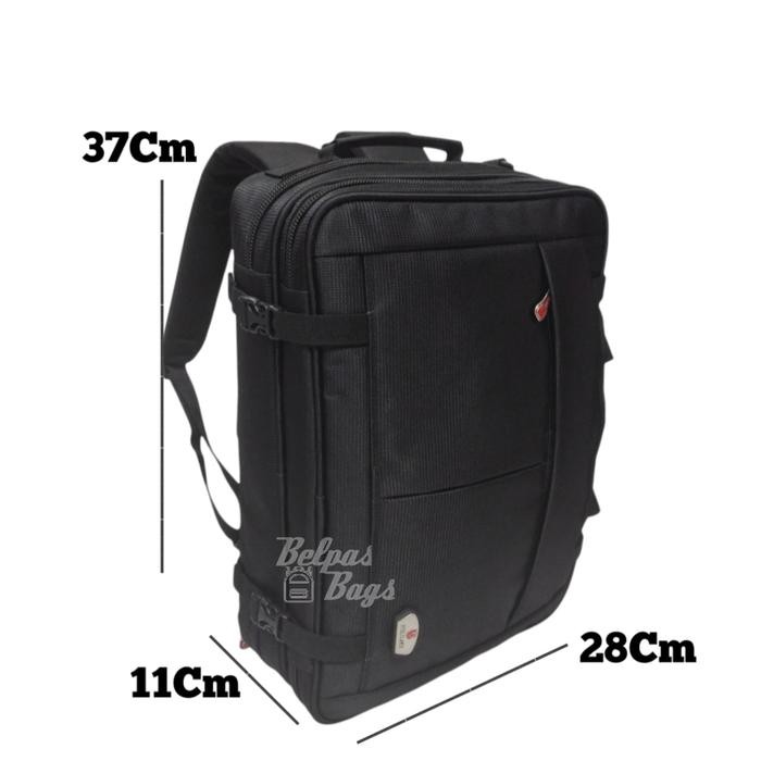Tas Kantor Pria / Tas Ransel Selempang Multifungsi 3In Polo Ace 14 Inchi 9104
