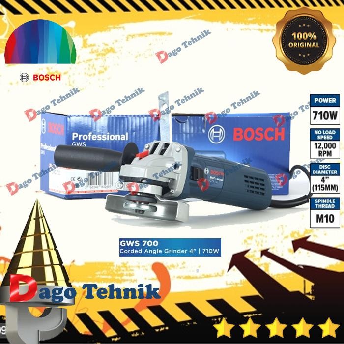 Bosch Gerinda Listrik Gws 700 Angle Grinder Original