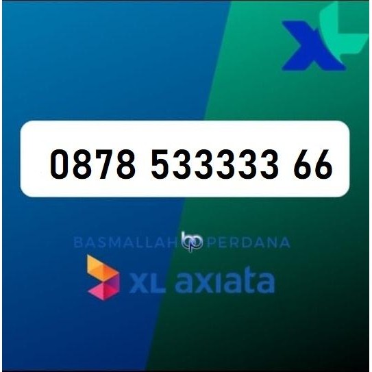 Nomor Cantik XB78 533333 66 Perdana XL 4G 5G YOP925