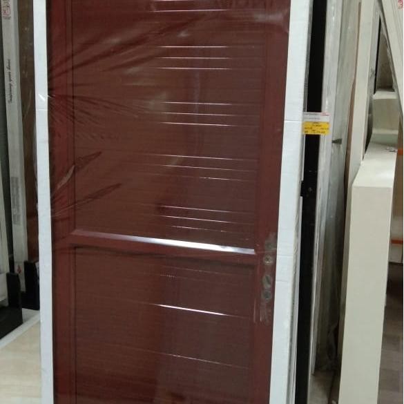 uq6l- Platinum Alumix Pintu Alumunium Full Panel 70X200Cm Coklat/Kamar Mandi