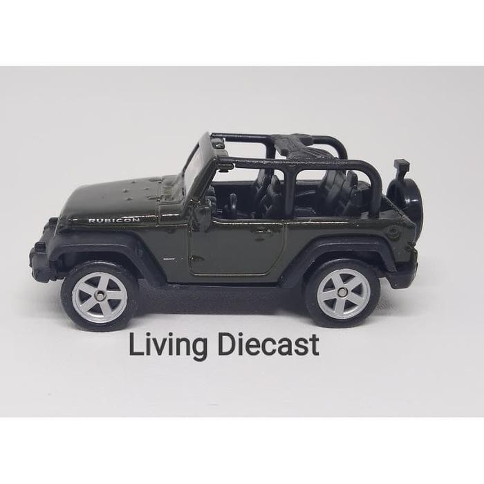 Diecast/Miniatur Mobil-Rubicon top open skala 1:60 (Green color)