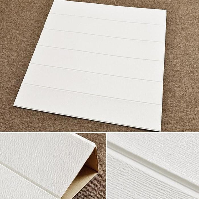 60qm- Foam 3D Kayu List Wood Panel Spons Wallpaper Sticker Dinding