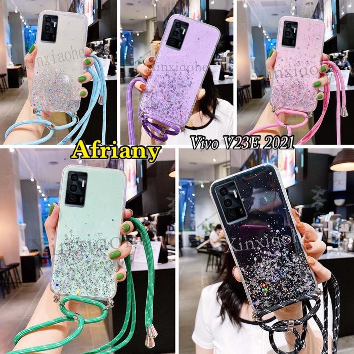 SALE Case Tali Nagita Vivo V23E 2021 Lanyard Glitter Gantungan