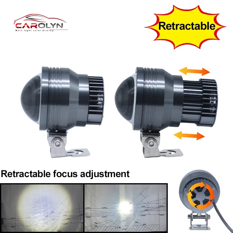 HAOSJ Focal Adjustable Strong Laser LED Fog Driving Light for