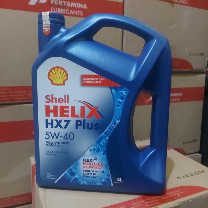 Oli Mesin Shell Helix HX7 Plus SAE 5W-40 Mobil Bensin