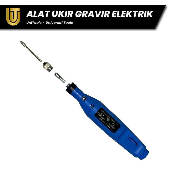 Mini Bor Pena Alat Ukir Gravir Kaca Keramik Kayu Logam Pasti Ori