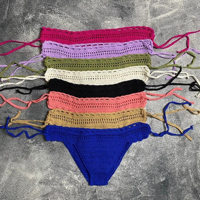 BERKUALITAS Bikini Rajut (Hanya Bawahan) Hand Made Motif Kipas by Outfit.Bali