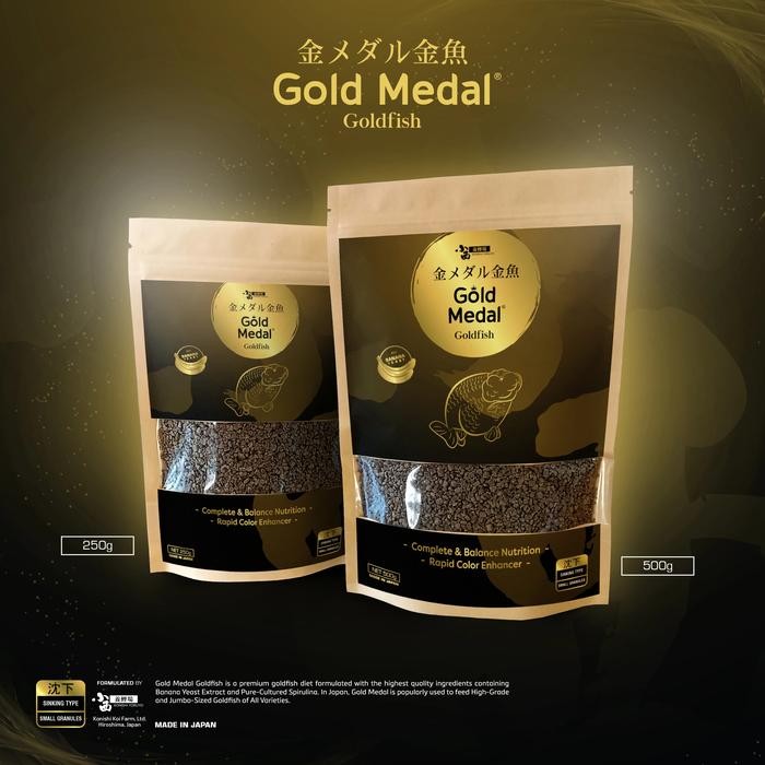 PetShoPq- Pakan Ikan Konishi New Gold Medal Sinking Granule 500Gr