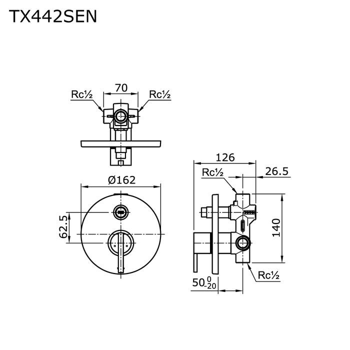 Kran Tanam Toto Tx 442 Sen / Kran Tanam Mixer Toto Tx442Sen