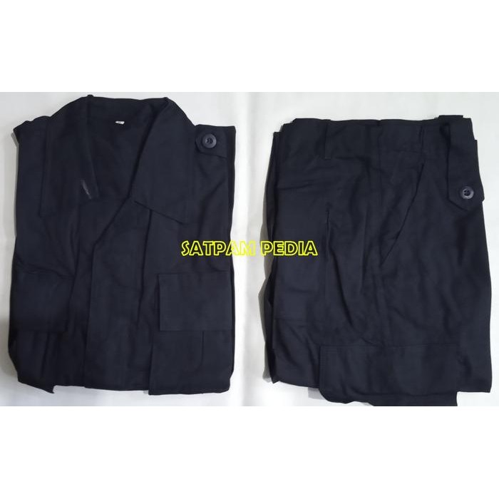 ORIGINAL Seragam PDL Kotak Satpam Biru - Seragam PDL Kotak Security Biru READY STOCK
