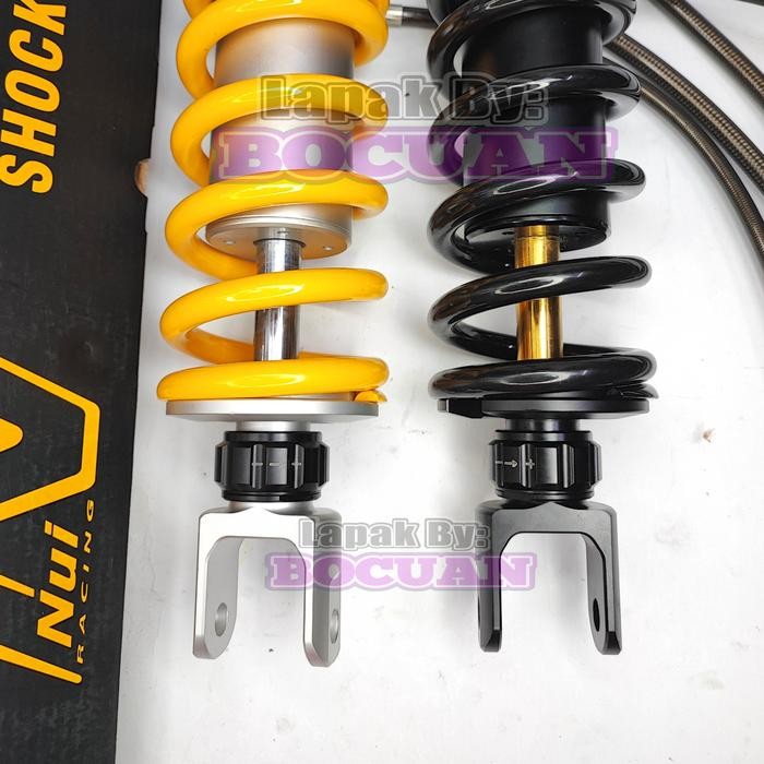 monoshock nui racing 3 click tabung pisah cbr 150 triple klik rebound cb150r cbr150r old shock