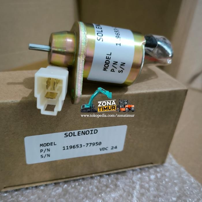 Populer Solenoid Woodward 119653 77950 Solenoid Yanmar 119653-77950 24Volt Terlariss 