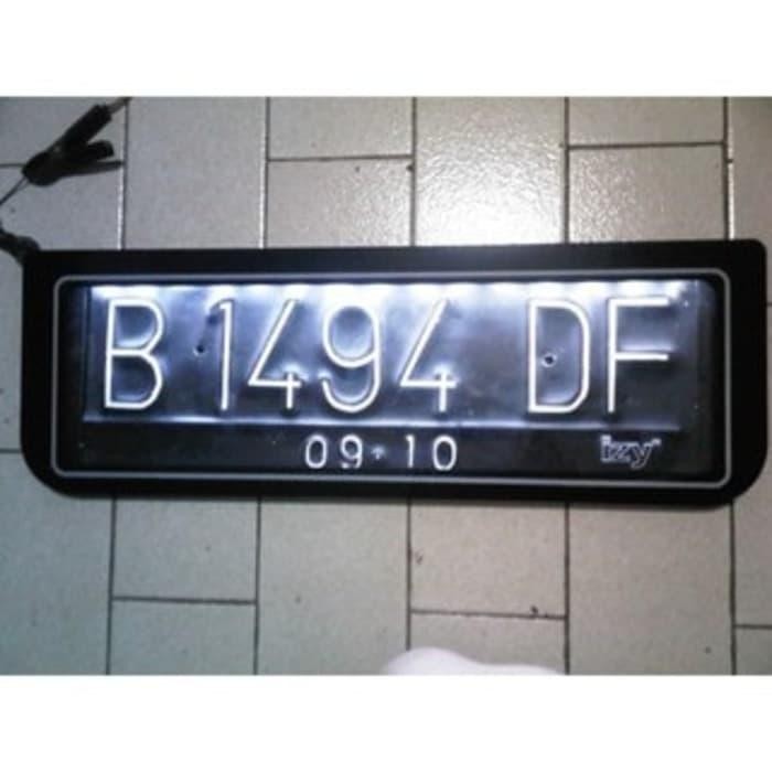 Plat Nomor Mobil Lampu Led / Plat Mobil Premium / Plat Mobil Acrylic #Gratisongkir