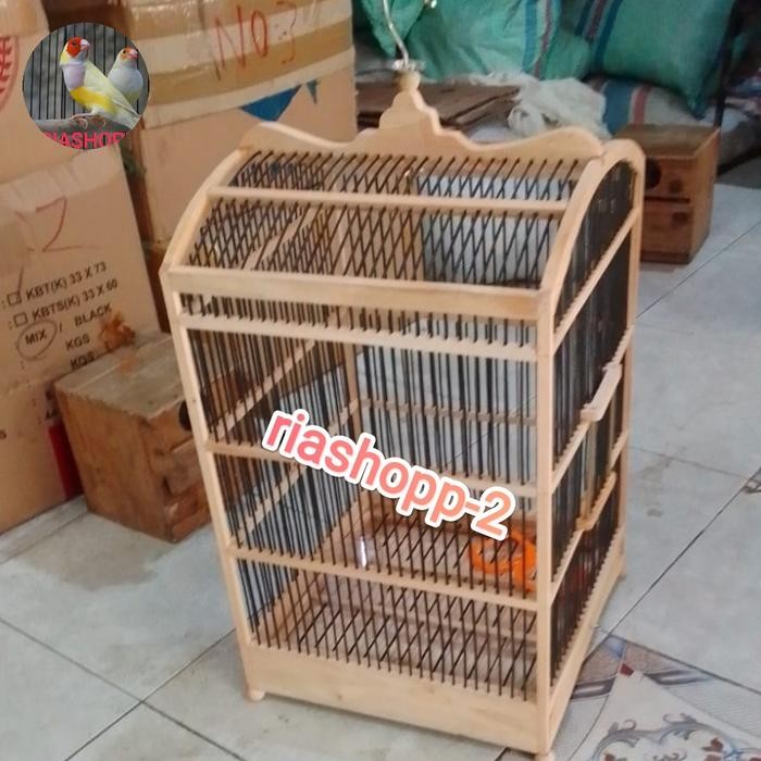DISKON kandang burung kayu mentah READY STOCK