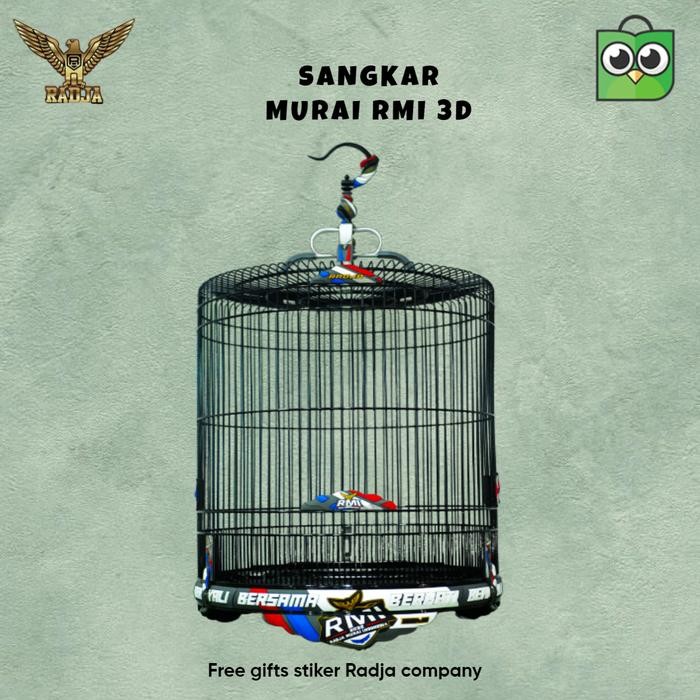 ASLI SANGKAR MURAI BATU RMI 3D RADJA COMPANY TERBARU SANGKAR BURUNG MURA READY STOCK