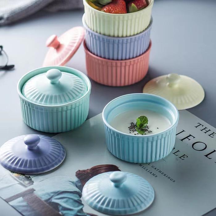 Salad Food Bowl Ceramic Bowl Mangkuk Piring Saji Keramik Ceramic Mini - Mangkuk Bowl 1