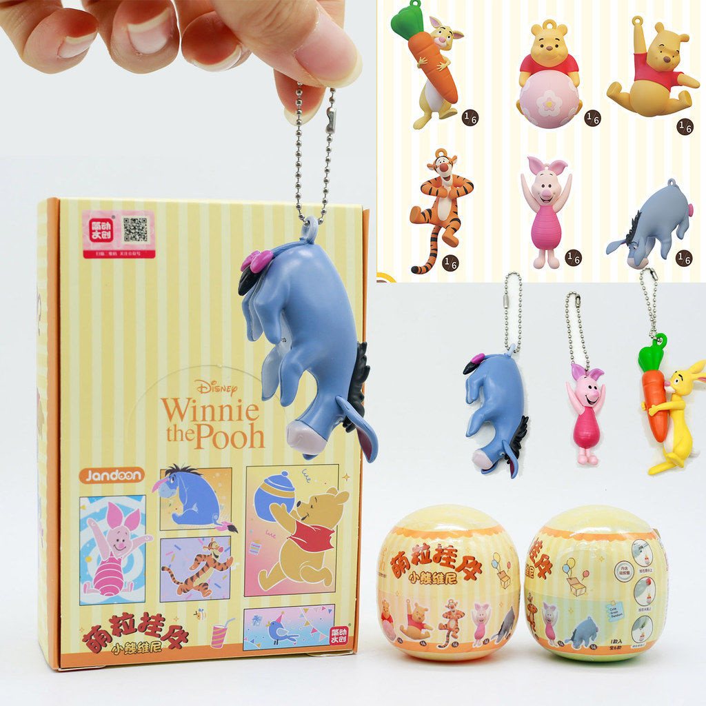 Winnie The Pooh Blind Box Toys Mini Figure Collectible Micro Model Toy Tigger Bag Backpack Pendants