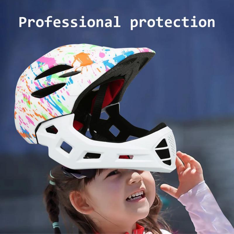 Children Helmet Kids Detachable Full Face Helmet Sports Safety Helmet Scooter MTB Bicycle Helmet