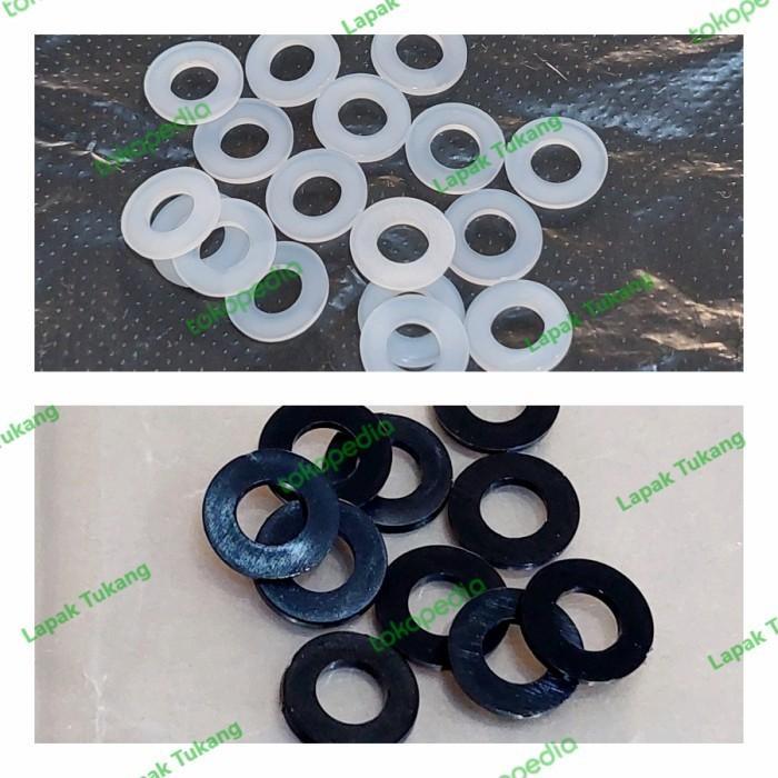 NEW 100pcs Ring Nylon M6x12x1.5 Ring Plat Plastik M6 Ring Nilon M 6