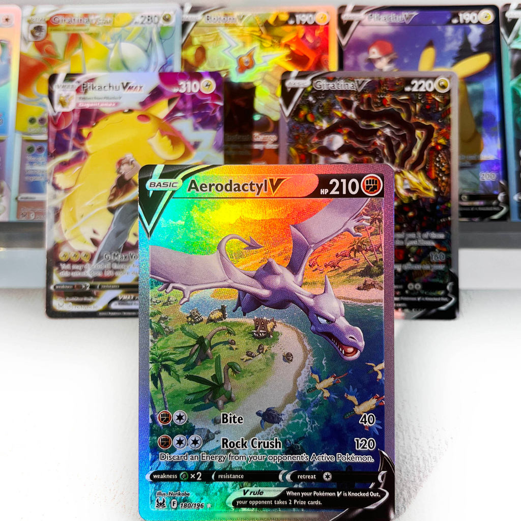 Lost Origin PKM Cards PTCG6-D GX Rainbow Giratina V Aerodactyl Pikachu Rare Collection Battle Toys