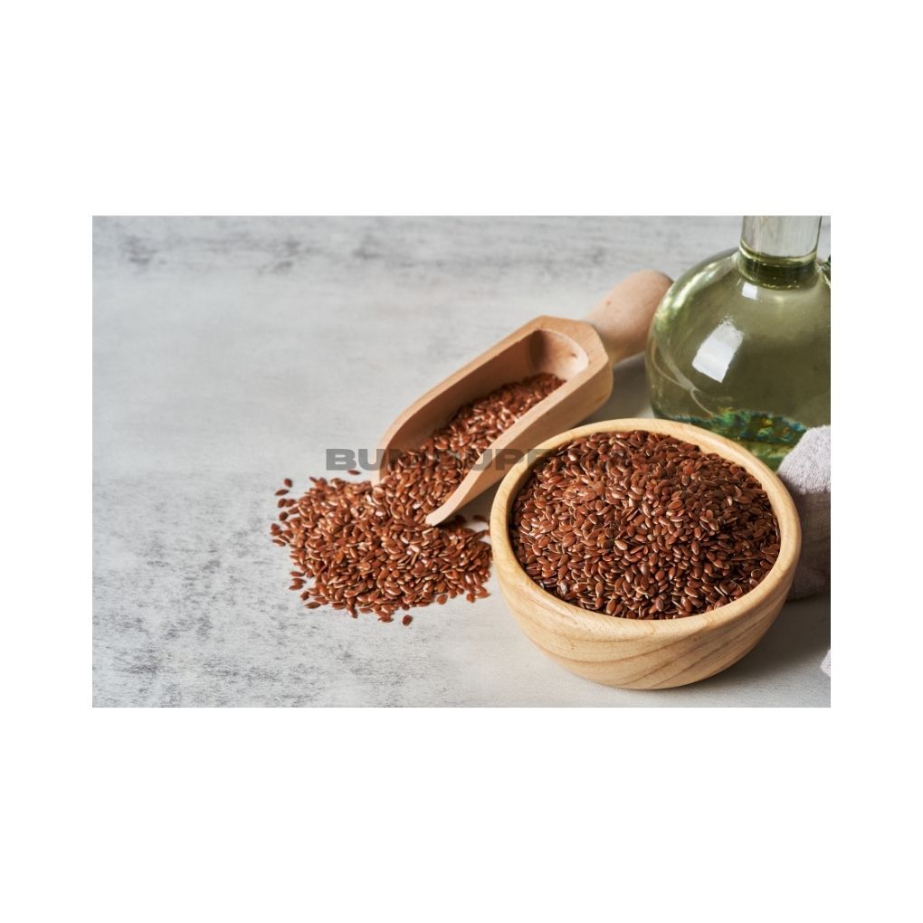 Brown Flaxseed / Biji Rami Coklat 1 kg Biji Premium untuk Smoothies, Roti, Granola, dan Menu Sehat