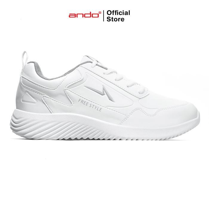 Ando Official Sepatu Sneakers Ehner Pria Dewasa - Putih Terlaris