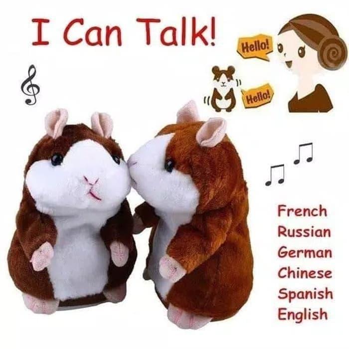HAMSTER Talking BISA BICARA SWEET BONEKA HUMSTER BONEKA BICARA BONEKA