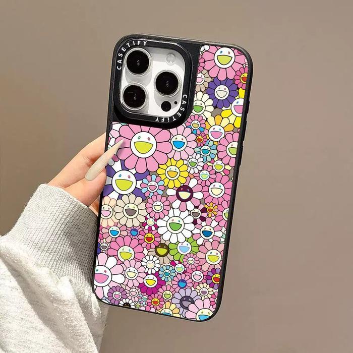 SALE NEW Shock Proof Casing CTFY Takashi Murakami Flowers Acrylic Mirror Case Cover Compatible For