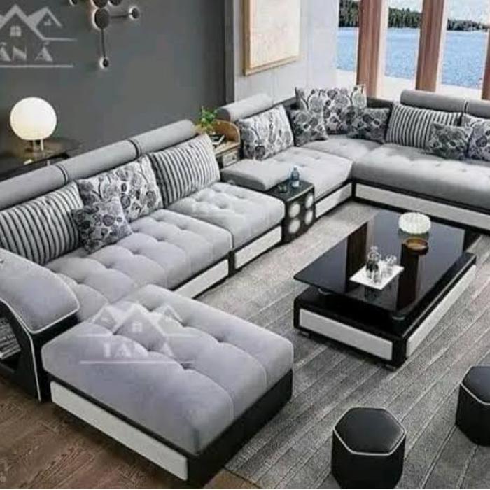 sofa leter U beranak jumbo sofa tamu leter U - furniture Furniture