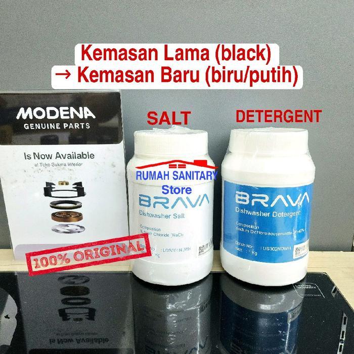 Detergent Dishwasher Modena Salt / Garam Dishwasher Deterjen Sabun Cuci Piring Brava Modena Original