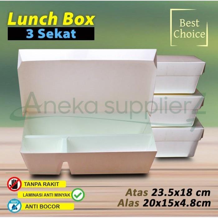 Paper Lunch Box SEKAT 3 - Kotak Bento SEKAT 3
