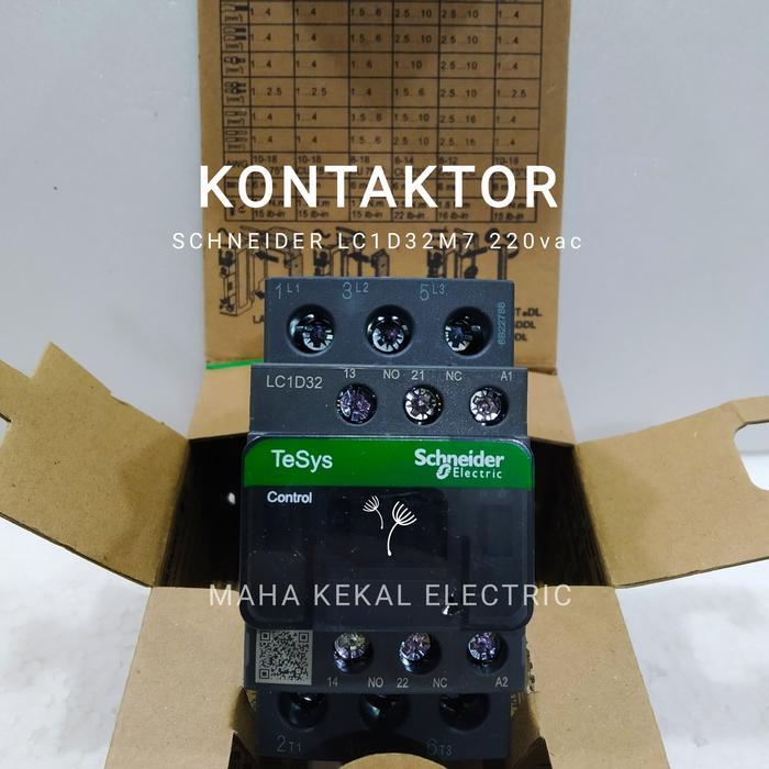 Kontaktor Schneider New Original Lc1D32M7 220Vac 50A 3P Kontaktor Schneider Kontaktor Schneider