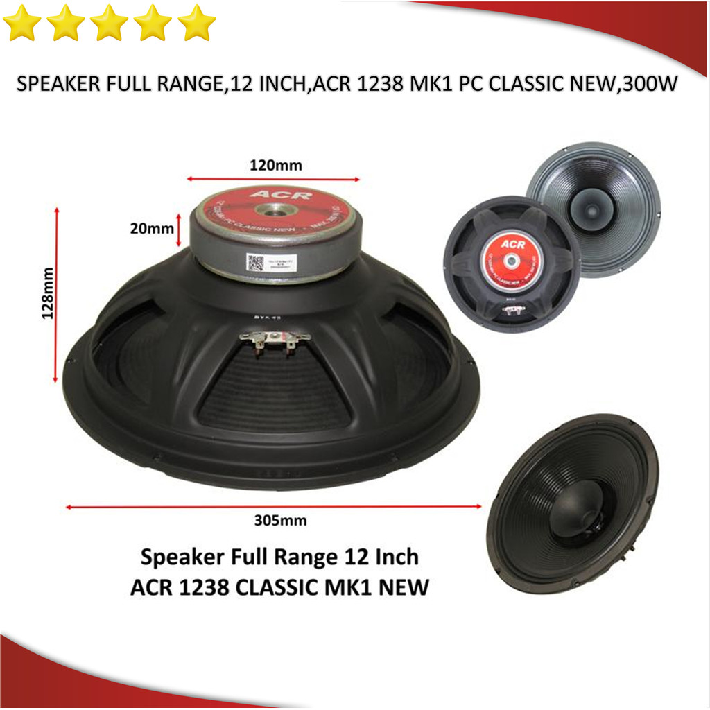 Speaker Full Range ACR Speaker 12 inch 1238 Classic New MK1