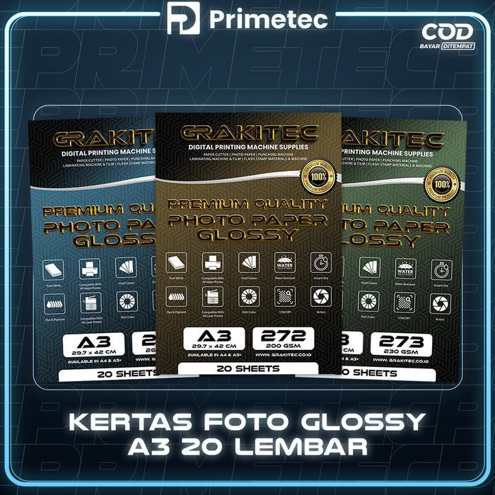Kertas Foto Glossy A3+ / A3 Plus Glossy Photo Paper Single Side