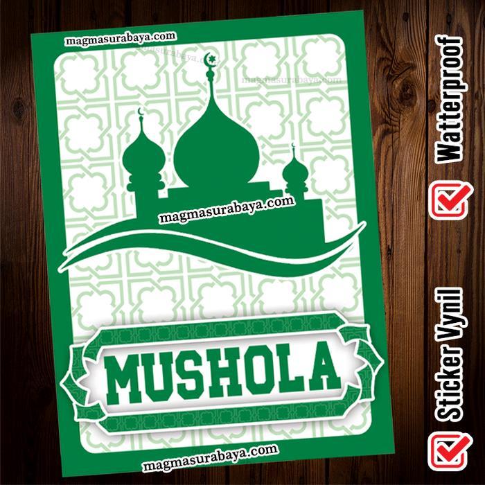 Sticker stiker Mushola - label Mushola - mushola