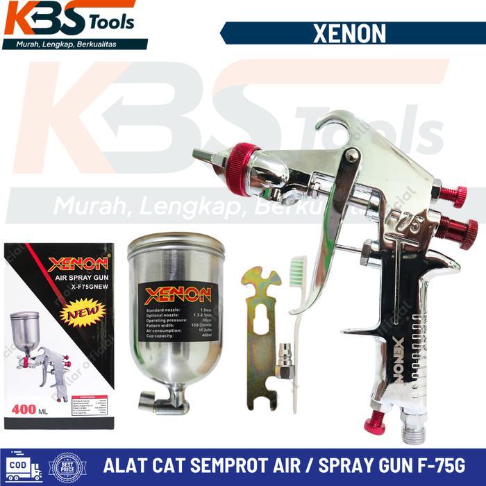 SPRAY GUN F 75G TABUNG ATAS XENON F75G SEMPROT CAT ANGIN SPOID DICO