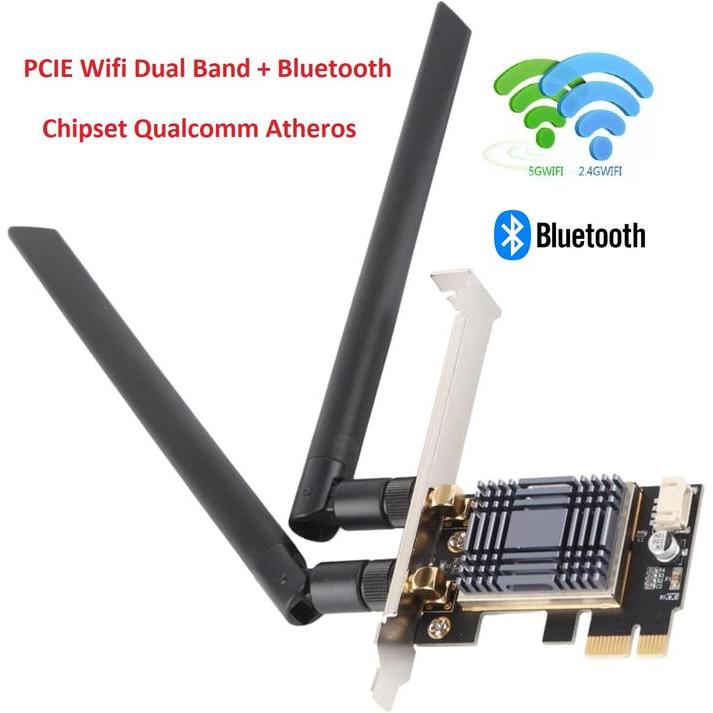 Pcie Wifi Bluetooth Qualcomm Atheros Network Wireless Card Adapter