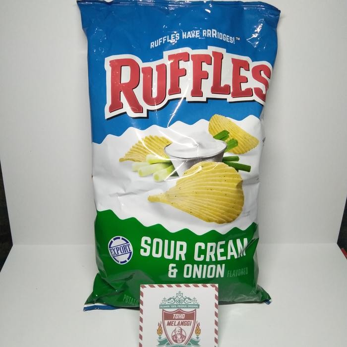 

RUFFLES SOUR CREAM & ONION POTATO CHIPS 184,2 GR